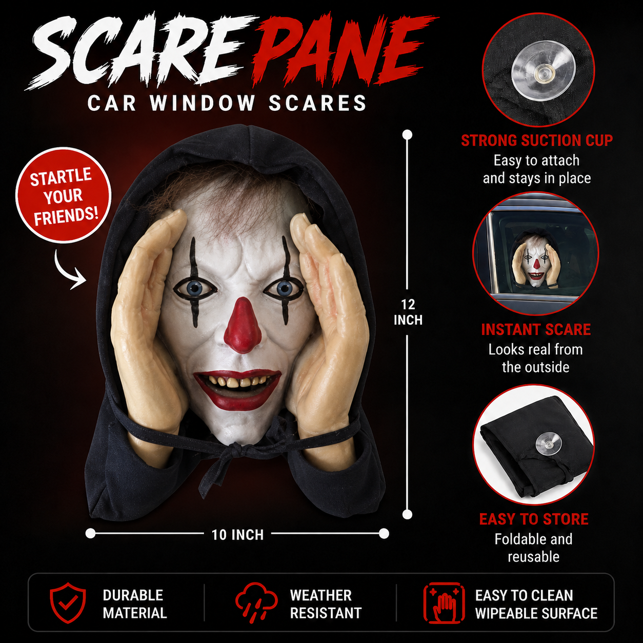 ScarePane™ Car Window Scare Prank
